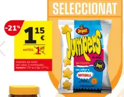 Consum Jumpers Snacks de maíz con sabor a mantequilla oferta