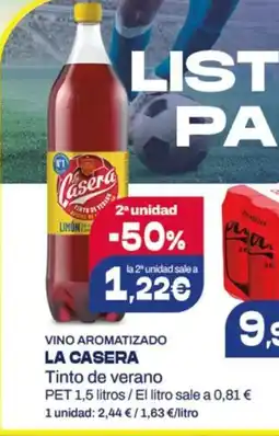 Hiperber La Casera Vino aromatizado oferta