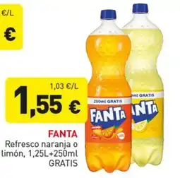 Hiperber Fanta Refresco naranja o limón oferta