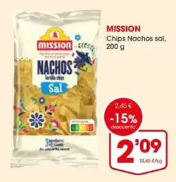 Supermercados Plaza Mission Chips Nachos sal oferta