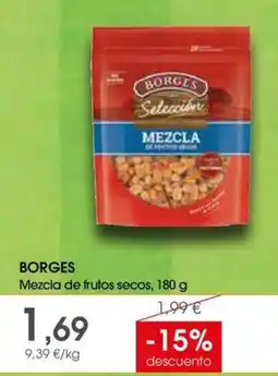 Supermercados Plaza Borges Mezcla de frutos secos oferta