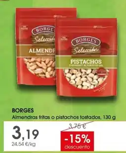 Supermercados Plaza Borges Almendras fritas o pistachos tostados oferta