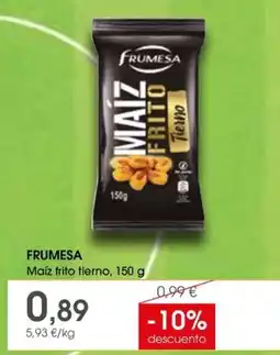 Supermercados Plaza Frumesa Maíz frito tierno oferta