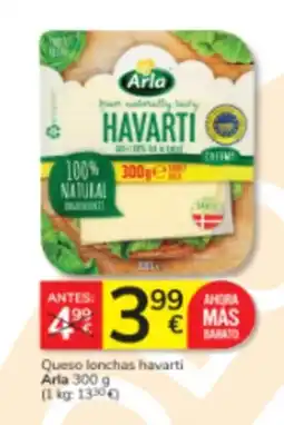 Consum Arla Queso lonchas havarti oferta
