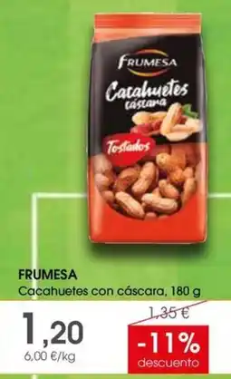 Supermercados Plaza Frumesa Cacahuetes con cáscara oferta
