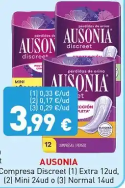 Hiperber Ausonia Compresa Discreet oferta