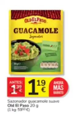 Consum Old El Paso Sazonador guacamole suave oferta