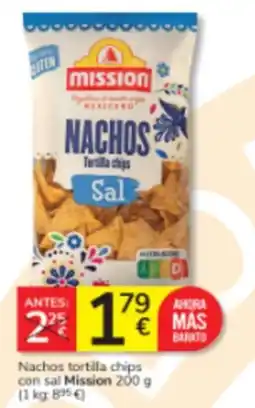 Consum Mission Nachos tortilla chips con sal oferta