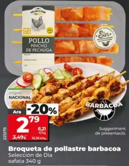 Maxi Dia Selección de Dia Broqueta de pollastre barbacoa oferta