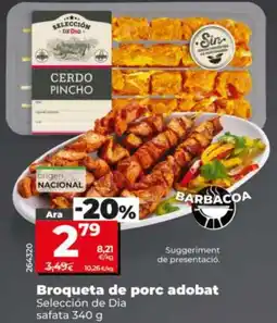 Maxi Dia Selección de Dia Broqueta de porc adobat oferta