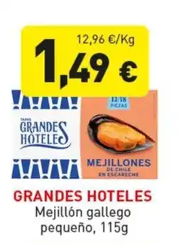 Hiperber Grandes hoteles Mejillón gallego pequeño oferta