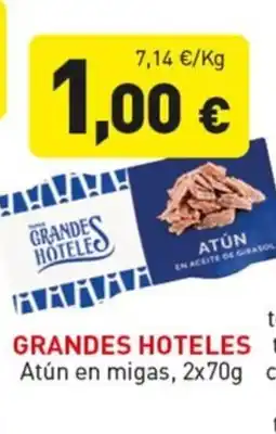 Hiperber Grandes hoteles Atún en migas oferta