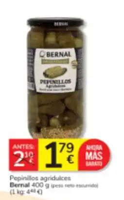 Consum Bernal Pepinillos agridulces oferta