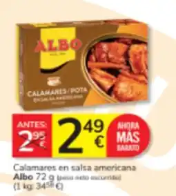 Consum Albo Calamares en salsa americana oferta
