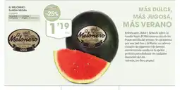 Supermercados Plaza El melonero sandía negra oferta