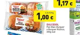 Hiperber Dulcesol Pan Maxi-Burguer o Burguer Rústico oferta