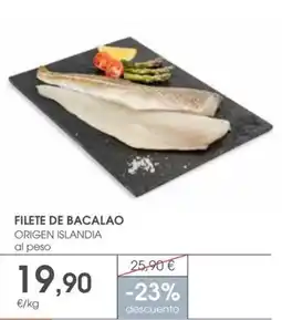 Supermercados Plaza Filete de bacalao oferta