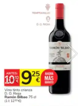 Consum Ramón Bilbao Vino tinto crianza D. O. Rioja oferta