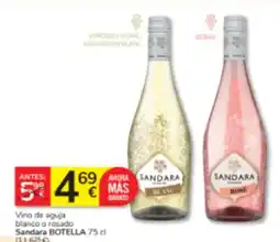 Consum Sandara Vino de aguja blanco o rosado oferta