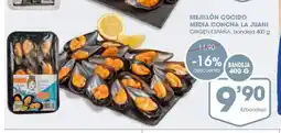 Supermercados Plaza Mejillón cocido media concha la juani origen españa oferta