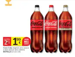 Consum Coca-Cola original, zero azúcar o zero azúcar zero cafeína oferta