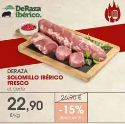 Supermercados Plaza Deraza solomillo ibérico fresco oferta