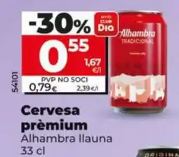 Maxi Dia Alhambra Cervesa prémium oferta