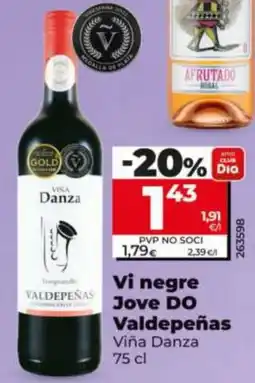 Maxi Dia Viña Danza Vi negre Jove DO Valdepeñas oferta