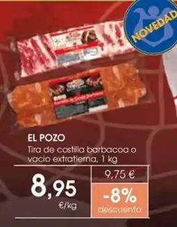 Supermercados Plaza El Pozo Tira de costilla barbacoa o vacio extratierna oferta