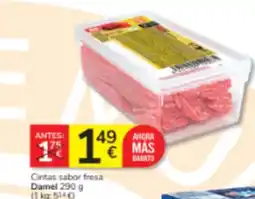 Consum Damel Cintas sabor fresa oferta