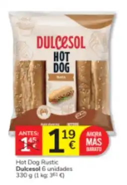 Consum Dulcesol Hot Dog Rustic oferta