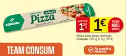 Consum Concum Masa para pizza redonda oferta