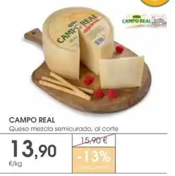 Supermercados Plaza Camp Real Queso mezcla semicurado, al corte oferta