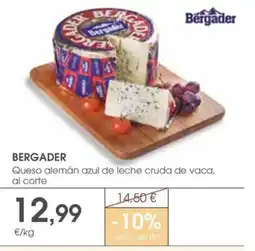 Supermercados Plaza Bergader Queso alemán azul de leche cruda de vaca, al corte oferta