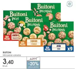 Supermercados Plaza Buitoni Mini pizzas variadas oferta