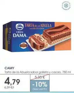 Supermercados Plaza Camy Tarta de la Abuela sabor galleta y cacao oferta