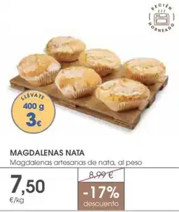 Supermercados Plaza Magdalenas nata oferta