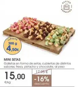 Supermercados Plaza Mini setas oferta