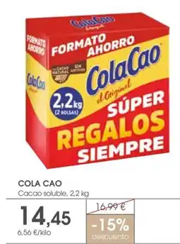 Supermercados Plaza Cola Cao Cacao soluble oferta