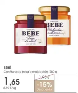 Supermercados Plaza Bebé Confitura de fresa o melocotón oferta