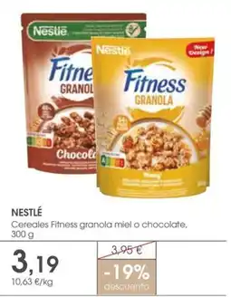 Supermercados Plaza Nestlé Cereales Fitness granola miel o chocolate oferta