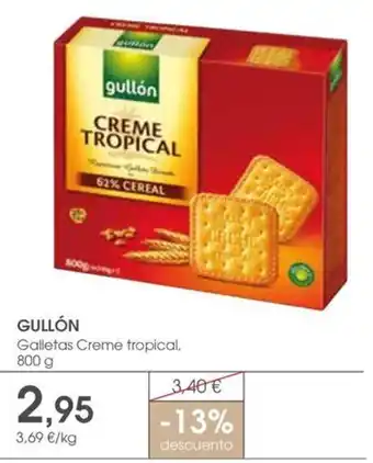 Supermercados Plaza Gullón Galletas Creme tropical oferta
