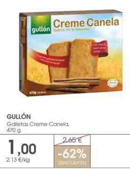 Supermercados Plaza Gullón Galletas Creme Canela oferta