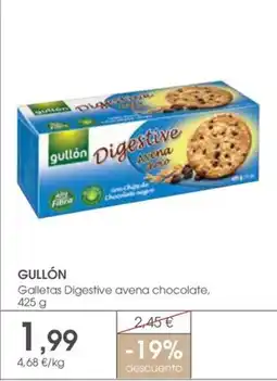 Supermercados Plaza Gullón Galletas Digestive avena chocolate oferta