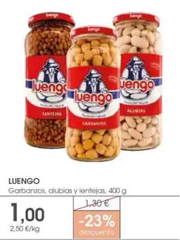 Supermercados Plaza Luengo Garbanzos, alubias y lentejas oferta