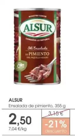 Supermercados Plaza Alsur Ensalada de pimiento oferta