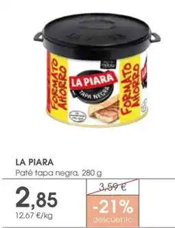 Supermercados Plaza La Piara Paté tapa negra oferta