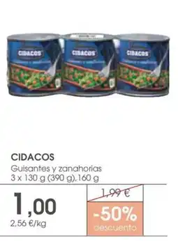 Supermercados Plaza Cidacos Guisantes y zanahorias oferta