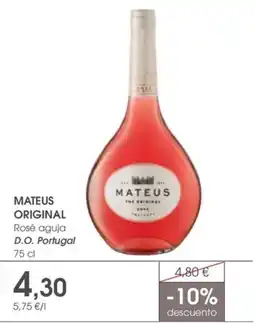 Supermercados Plaza Mateus Original Rosé aguja D.O. Portugal oferta