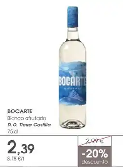 Supermercados Plaza Bocarte Blanco afrutado D.O. Tierra Castilla oferta
